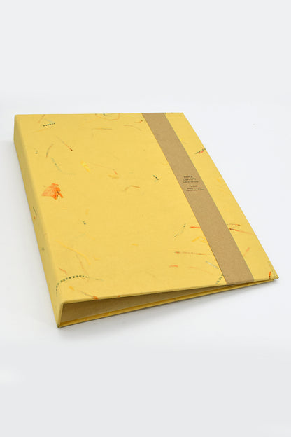 Home Office: A4  2 Ring File Folder clad in Handmade Paper 