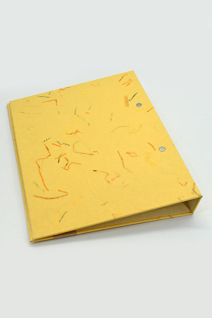 Home Office: A4  2 Ring File Folder clad in Handmade Paper 