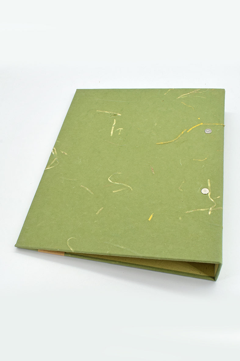 Home Office: A4  2 Ring File Folder clad in Handmade Paper 