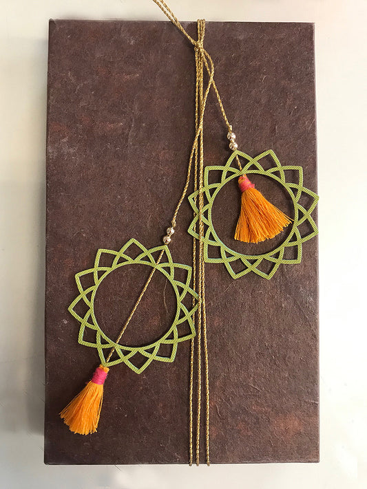 Lotus Mandala Gift Box Topper, Set of 2