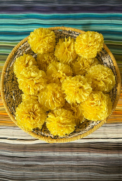 Marigold Flower for Décor 9cm, Set of 6