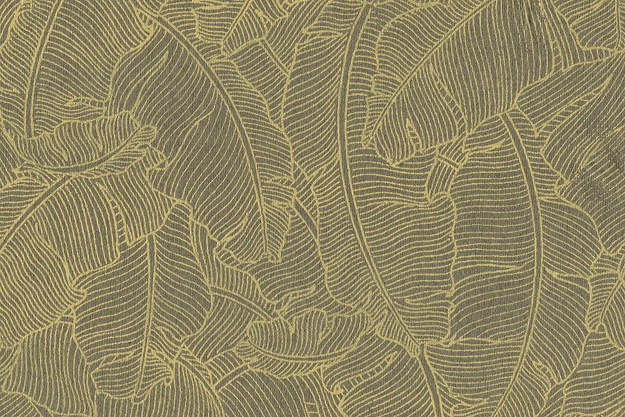 Banana Leaf Lines: Lime on Dusky Olive Handmade Paper ~70gsm Set of 5 50X70cm each