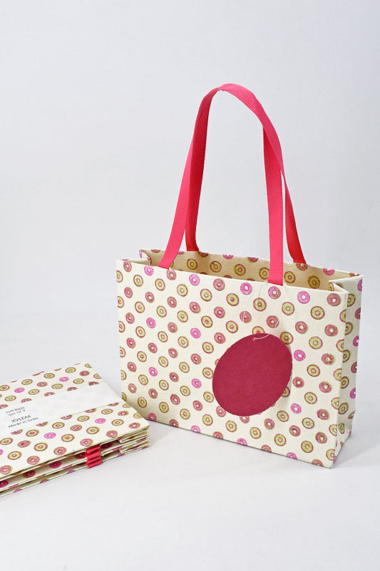Fall-On Buttons White Gift Bags Small, Set of 4, 5x7