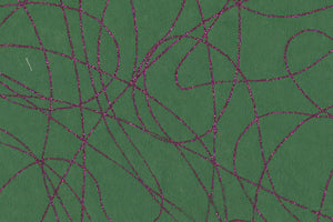 Strings Magenta Glitter On Jungle Green Handmade Paper Gift Wrap Online