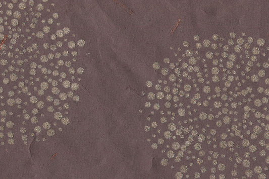 Multi Glitter Bursts: Taupe Flock on Brown Paper Shreds & Banana Fibre Handmade Paper ~70gsm Set of 5 50X74cm each