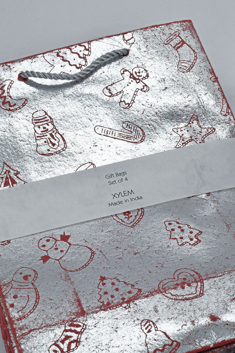 Gift Bag print Medium set of 4