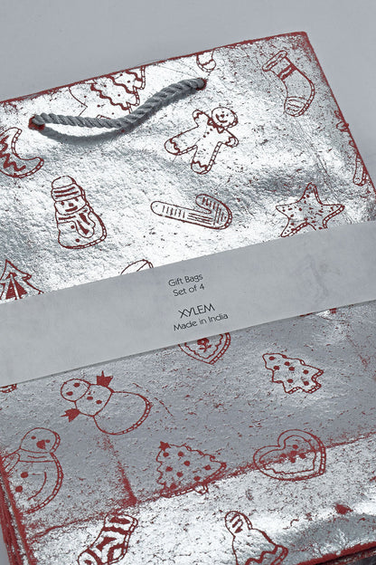 Gift Bag print Medium set of 4