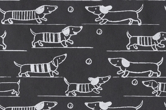 Dogs Print Cotton Rag Handmade Paper