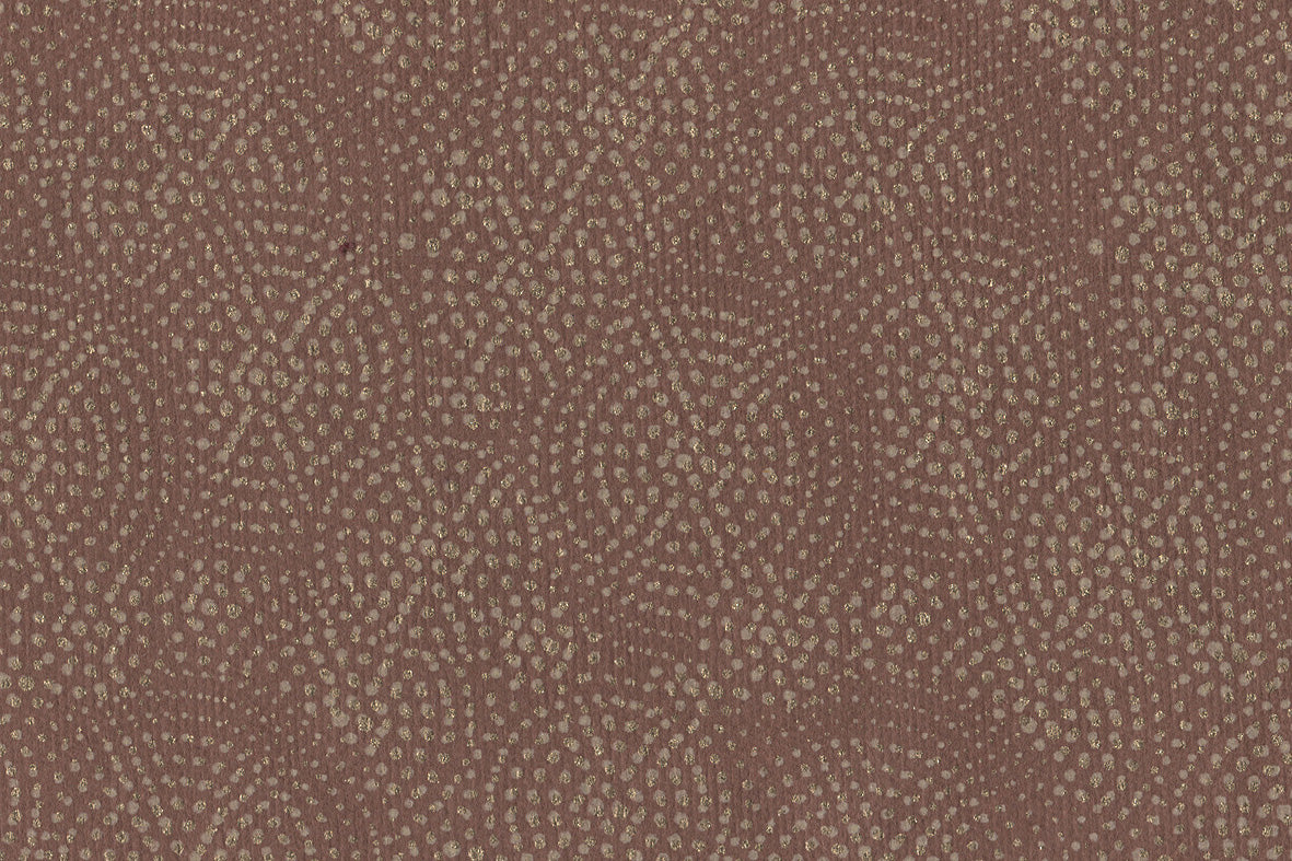 Concentric Moss Gold On Copper Brown Handmade Paper Gift Wrap Online
