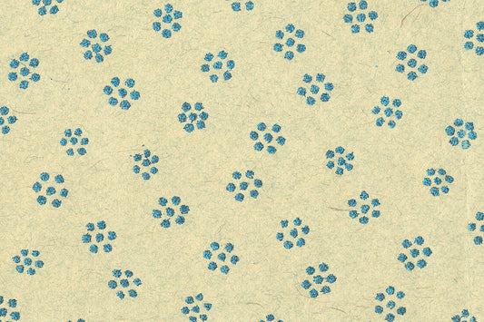 Stars Blue Glitter On Off White Handmade Paper Gift Wrap Online