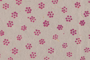 Stars Magenta Glitter On Gray Natural Handmade Paper Gift Wrap Online