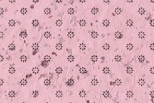 Floret Star Black Handmade Printed Paper Online
