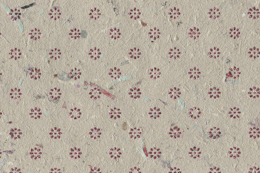 Floret Star Pink Handmade Printed Paper Online