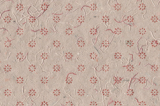 Floret Star Red Handmade Printed Paper Online
