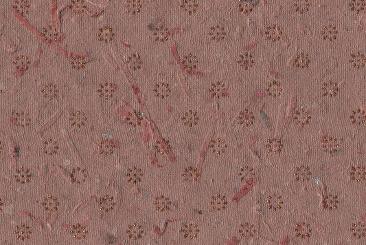 Floret Star Copper Handmade Printed Paper Online