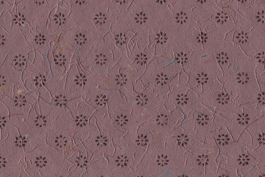 Floret Star Black on Red Handmade Printed Paper Online
