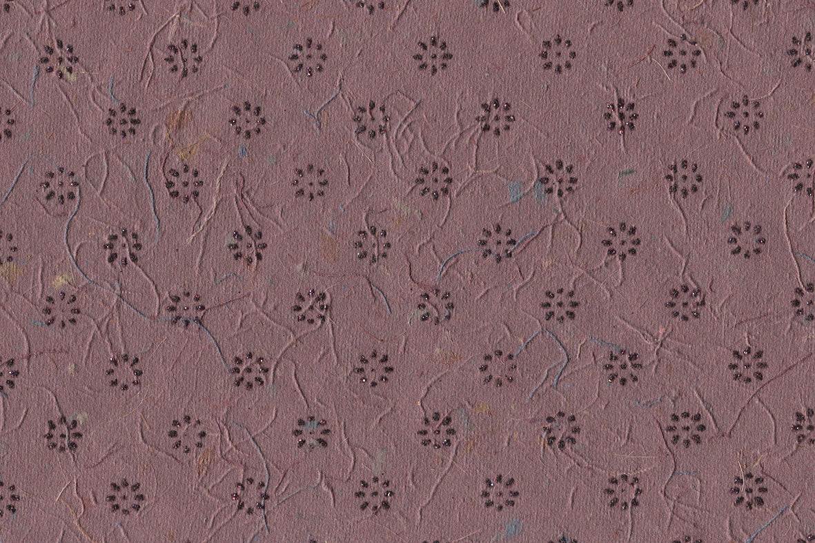 Floret Star Half Drop Banana Fibre Handmade Paper