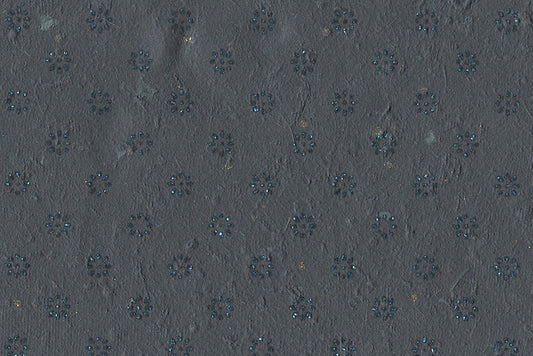 Floret Star Phirozi on Blue Handmade Printed Paper Online
