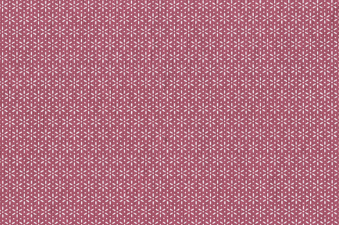 Snow Grid Print Cotton Rag Handmade Paper