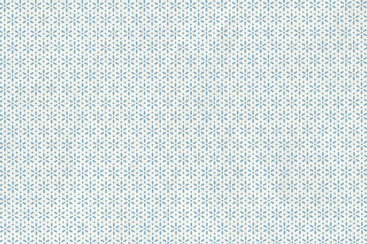 Snow Grid Print Cotton Rag Handmade Paper