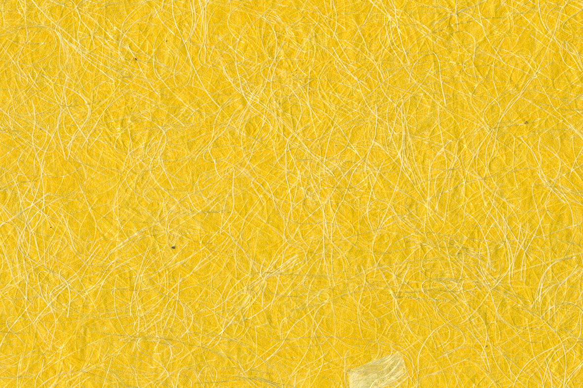 Yellow Art Silk Fibre Handmade Paper