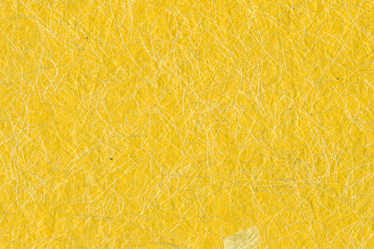 Yellow Art Silk Fibre Handmade Paper