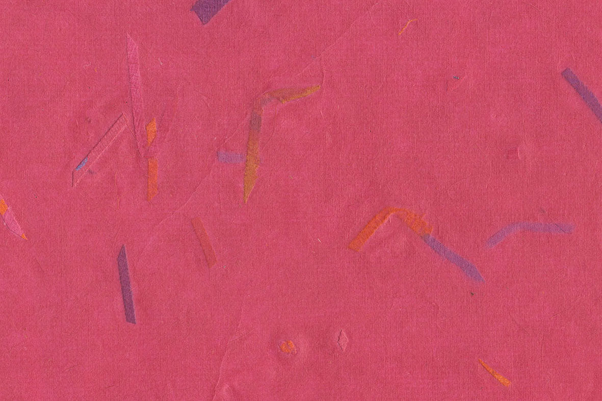 Congo Pink Banana with Orange Magenta & Lilac Strips | Rickshaw Recycle