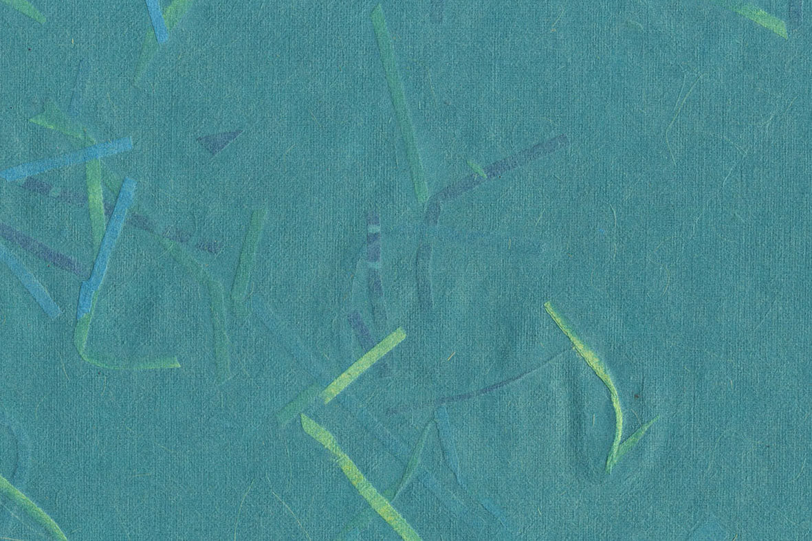 Ocean Banana with Lime Turquoise & Blue Strips | Rickshaw Recycle