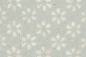 Light Gray Banana & Jute Fibres Cutout Flower Tissue | Rickshaw Recycle