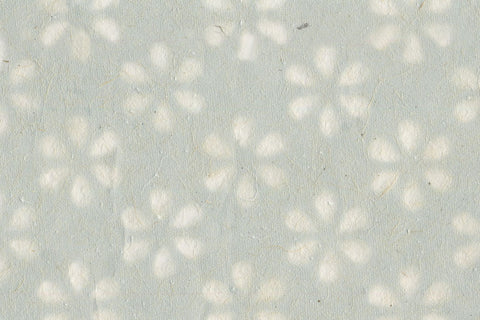 Cutout Flower Pattern Light Gray Banana Handmade Paper Gift Wrap Online