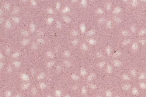 Dawn Pink Banana & Jute Fibres Cutout Flower Tissue | Rickshaw Recycle