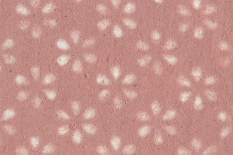 Blossom Pink Banana & Jute Fibres Cutout Flower Tissue | Rickshaw Recycle