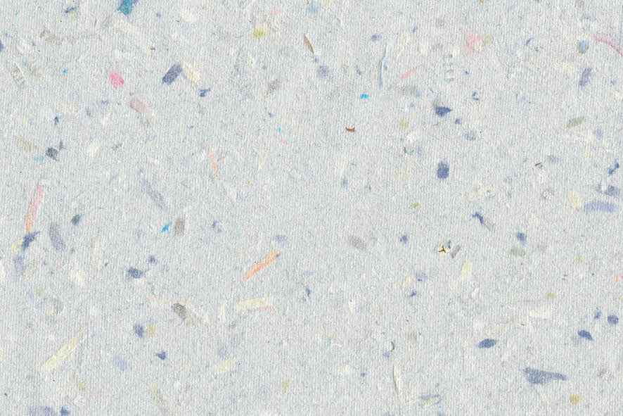 Gentle Gray Paper Shreds & Banana Fibre Mixed Pulp Handmade Paper ~65gsm Set of 5 50x74cm each