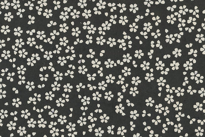 Scattered Blossoms: Assorted Gray Tones ~100gsm Printed Handmade Paper Set of 5 50x70cm each