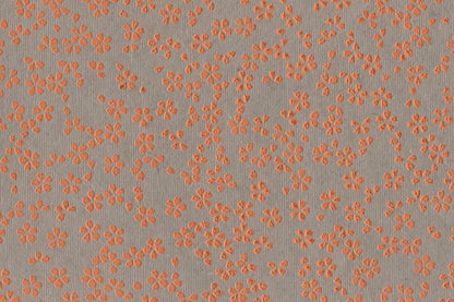 Scattered Blossoms: Assorted Colours on Neutrals ~100gsm Printed Handmade Paper Set of 5 50x70cm each