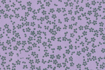 Scattered Blossoms: Assorted Gray Tones ~100gsm Printed Handmade Paper Set of 5 50x70cm each