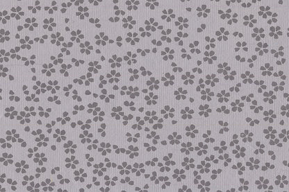 Scattered Blossoms: Assorted Gray Tones ~100gsm Printed Handmade Paper Set of 5 50x70cm each