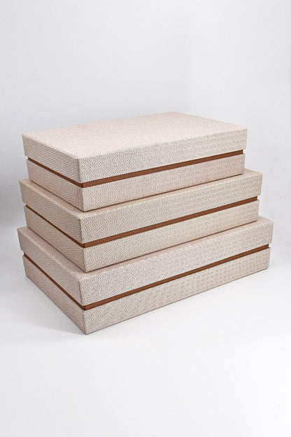 Chevron Texture Rectangular Inset Gift Box