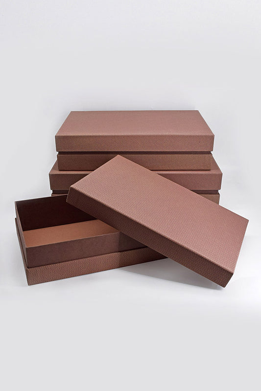 Chevron Texture Rectangular Inset Gift Box