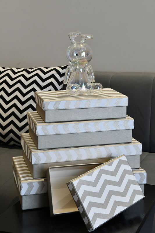 Thick Chevron Rectangular Gift Box