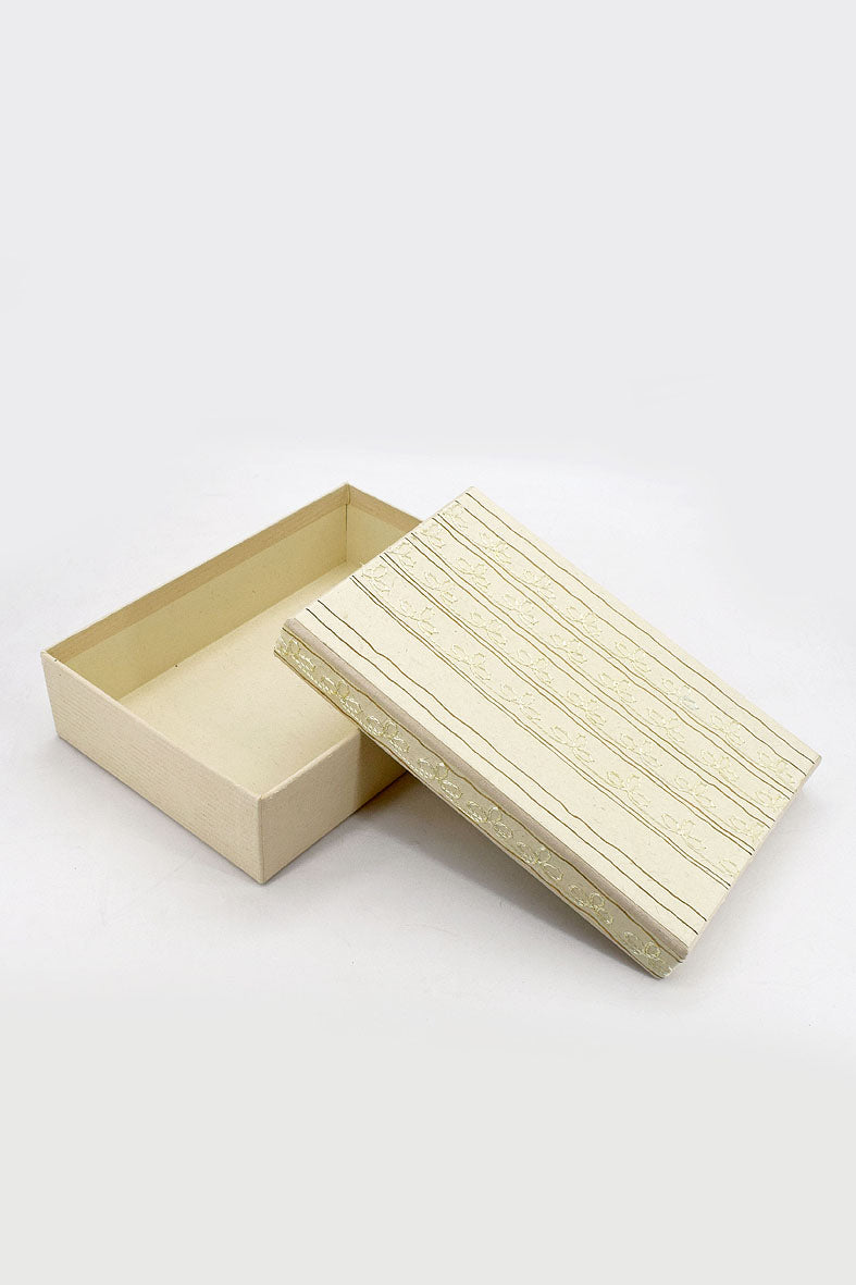 Straggly Lines & Stitched Floral Rectangular Box
