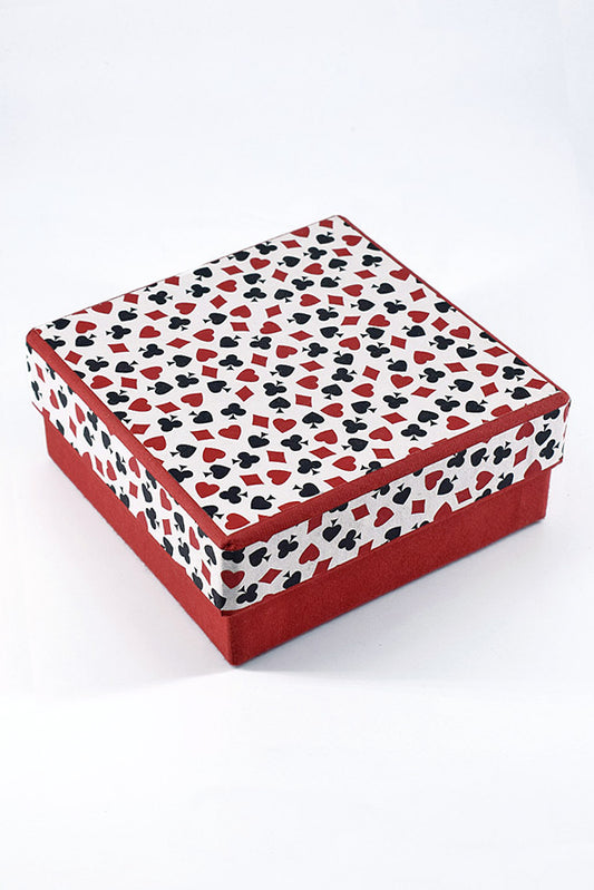 Playing Card Suits Square Box