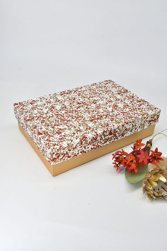 2 Colour Scatter Rectangular Handmade Paper Gift Box Online

