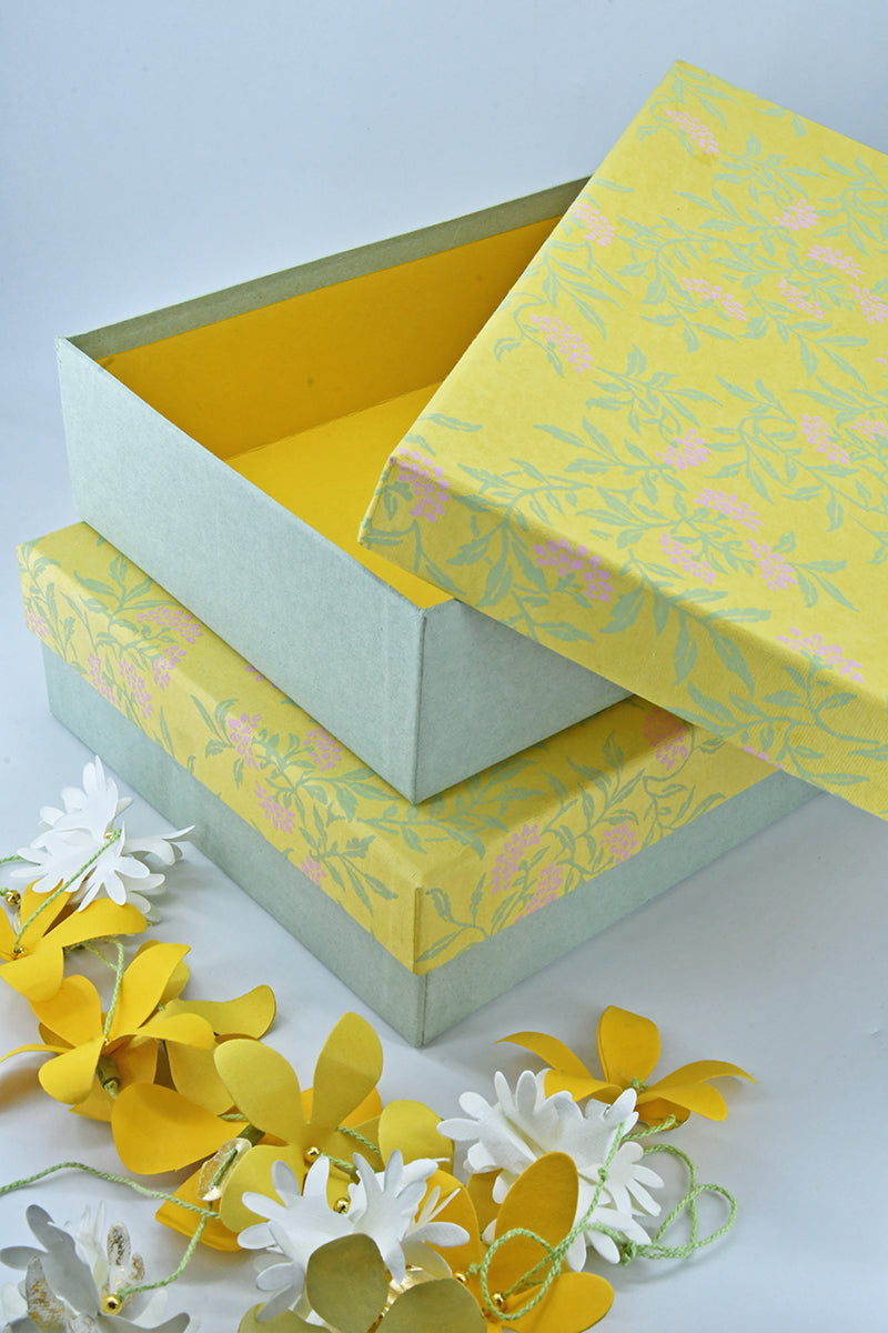 Flower Vines Rectangular Gift Box