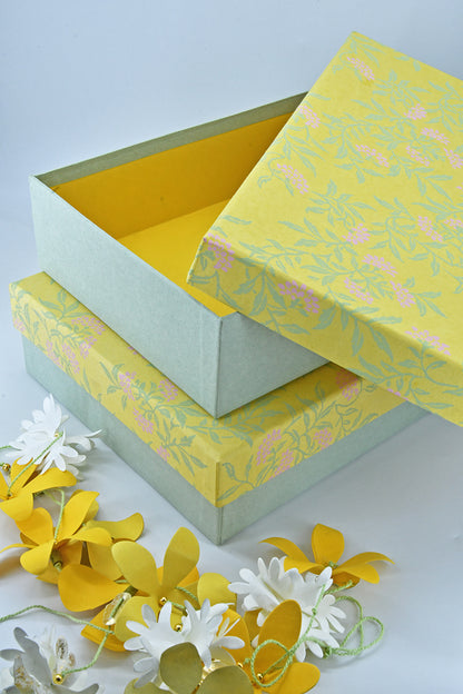 Flower Vines Rectangular Gift Box
