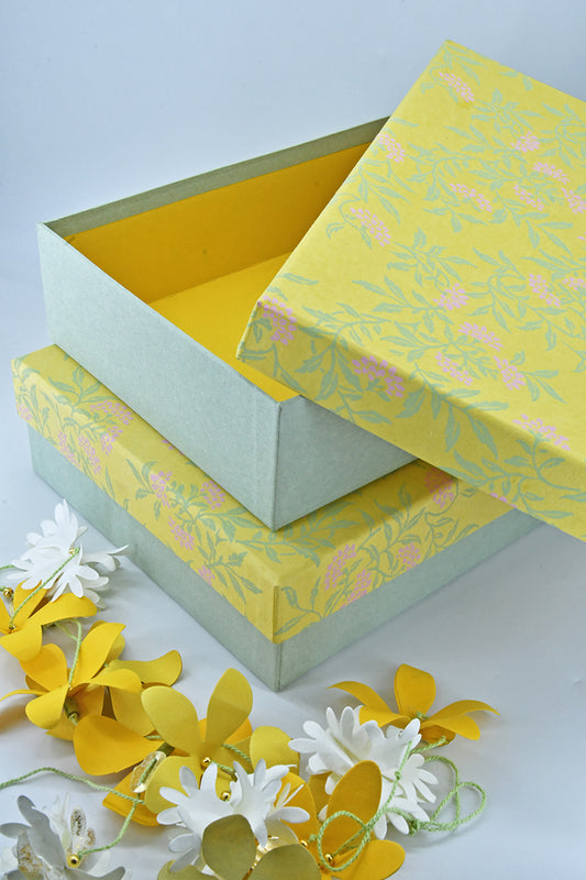 Flower Vines Rectangular Gift Box