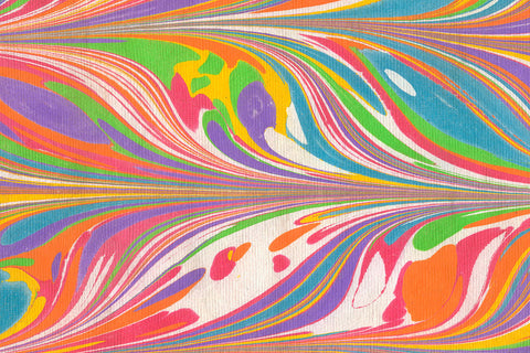 Marbling Holi Colours Linear Waves on White Texture Handmade Paper Online
