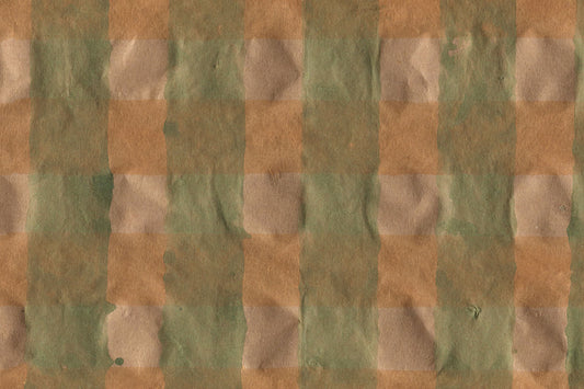 Awning Checks Print Cotton Rag Handmade Paper