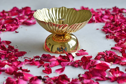 Vermilion - Lotus Vandanwar with Mewa Pouch & Diya