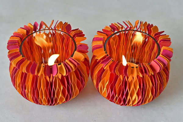 Champamalini - Champa Vandanwar with Tealight Holder & Silk Pouch